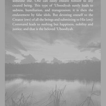 Al Uboodiyah – Being a true slave of Allah – Ibn Taymiyyah – Dar Ul