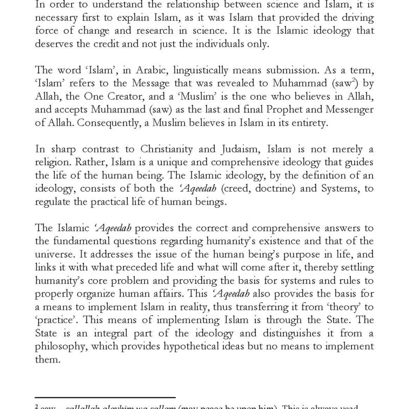 Development of Science and Technology in the Islamic History – Dar Ul ...